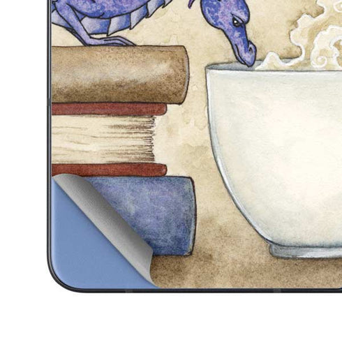 Whats in Here Coffee Dragon by Amy Brown Galaxy Z Fold5 5G Skin