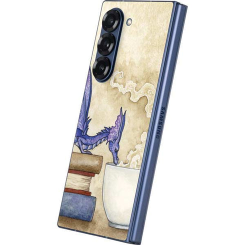 Whats in Here Coffee Dragon by Amy Brown Galaxy Z Fold6 Skin