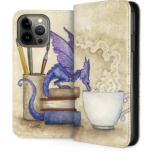 Whats in Here Coffee Dragon by Amy Brown iPhone Cases