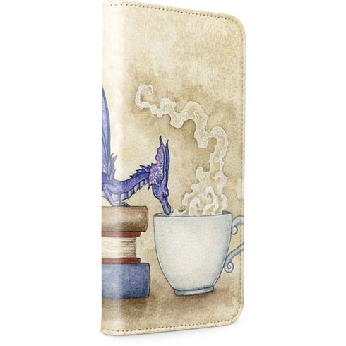 Whats in Here Coffee Dragon by Amy Brown iPhone 15 Pro Max Folio Case