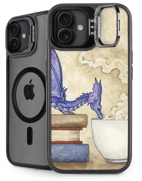 Whats in Here Coffee Dragon by Amy Brown iPhone 16 Kickstand Case