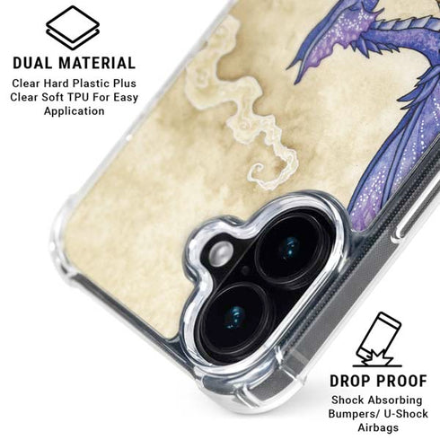 Whats in Here Coffee Dragon by Amy Brown iPhone 16 Plus Clear Case