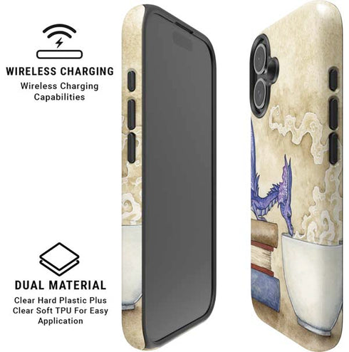 Whats in Here Coffee Dragon by Amy Brown iPhone 16 Plus Magsafe Impact Case