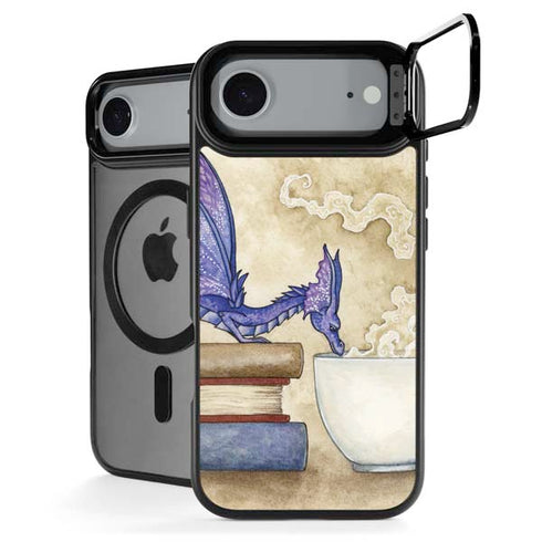 Whats in Here Coffee Dragon by Amy Brown iPhone 17 Air Kickstand Case
