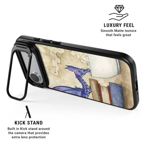 Whats in Here Coffee Dragon by Amy Brown iPhone 17 Air Kickstand Case