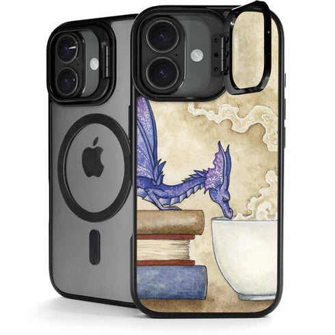 Whats in Here Coffee Dragon by Amy Brown iPhone 17 Kickstand Case