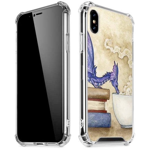 Whats in Here Coffee Dragon by Amy Brown iPhone X/XS Clear Case