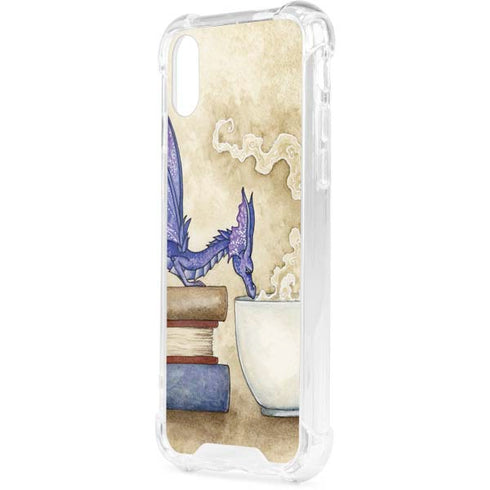 Whats in Here Coffee Dragon by Amy Brown iPhone XS Clear Case