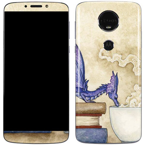 Whats in Here Coffee Dragon by Amy Brown Moto E5 Plus Skin