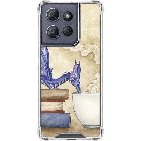 Whats in Here Coffee Dragon by Amy Brown Moto G 5G (2025) Clear Case