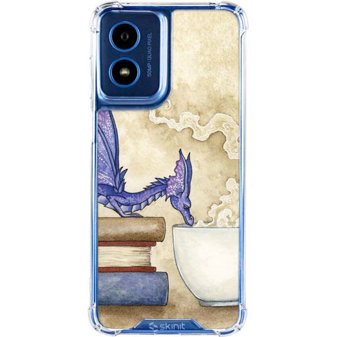 Whats in Here Coffee Dragon by Amy Brown Moto G 5G (2024) Clear Case