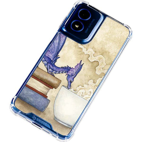 Whats in Here Coffee Dragon by Amy Brown Moto G 5G (2024) Clear Case