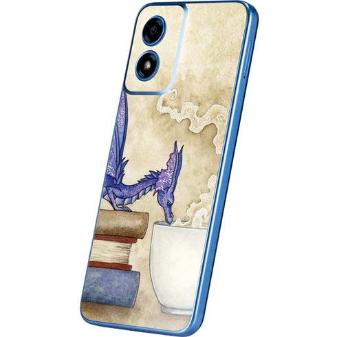 Whats in Here Coffee Dragon by Amy Brown Moto G Play 4G (2024) Skin