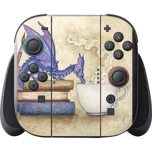 Whats in Here Coffee Dragon by Amy Brown Nintendo Switch 2 (2025) with Joy-Con Skin