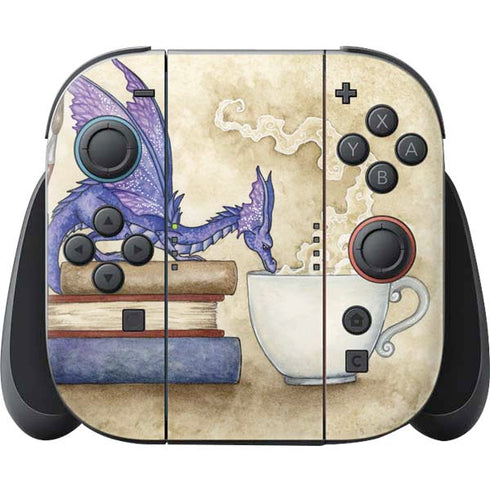 Whats in Here Coffee Dragon by Amy Brown Nintendo Switch 2 (2025) Joy-Con Controller Skin
