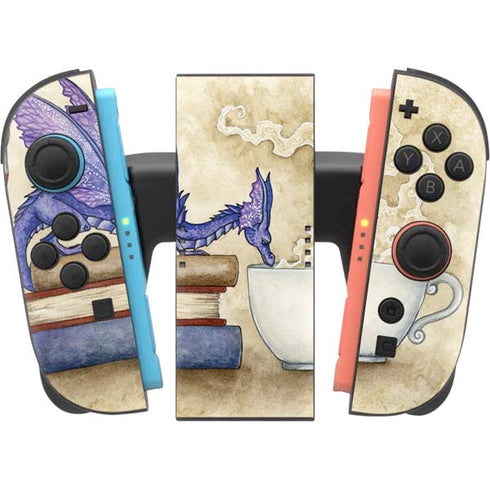 Whats in Here Coffee Dragon by Amy Brown Nintendo Switch 2 (2025) Joy-Con Controller Skin