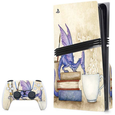Whats in Here Coffee Dragon by Amy Brown PS5 Pro Disk Bundle Skin
