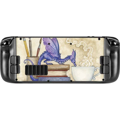 Whats in Here Coffee Dragon by Amy Brown Steam Deck Handheld Gaming Computer OLED Skin