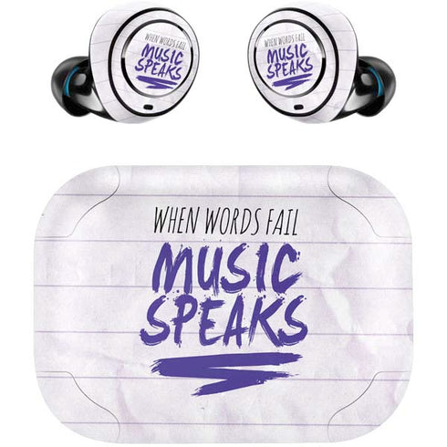 When Words Fail Music Speaks Amazon Echo Buds Skin