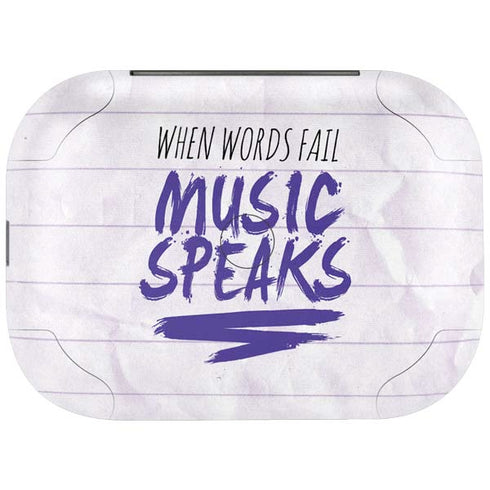 When Words Fail Music Speaks Amazon Echo Buds Skin