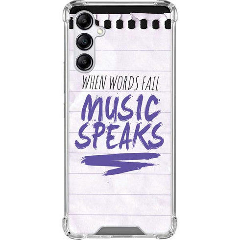 When Words Fail Music Speaks Gabb Phone 4 Clear Case