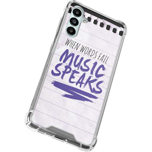 When Words Fail Music Speaks Gabb Phone 4 Clear Case