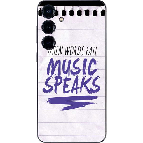 When Words Fail Music Speaks Galaxy A16 5G Skin