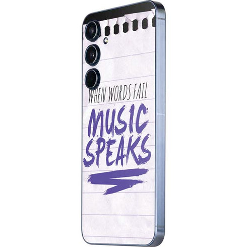 When Words Fail Music Speaks Galaxy A35 5G Skin