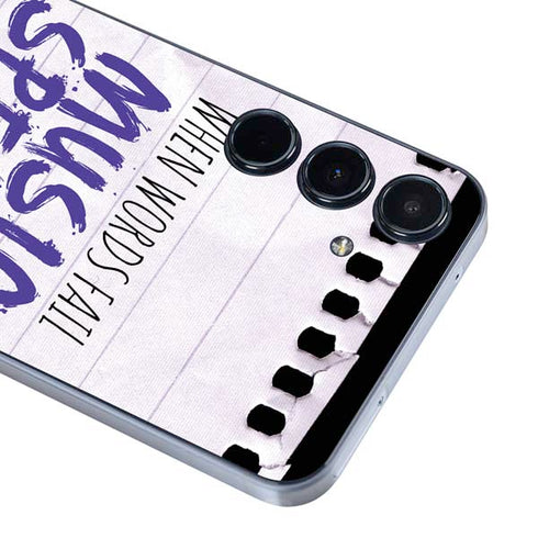 When Words Fail Music Speaks Galaxy A36 5G Skin