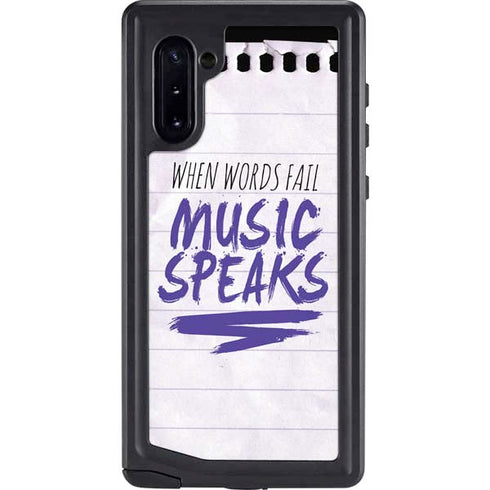 When Words Fail Music Speaks Galaxy Cases