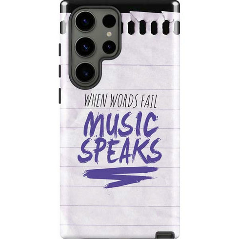 When Words Fail Music Speaks Galaxy S23 Ultra Pro Case