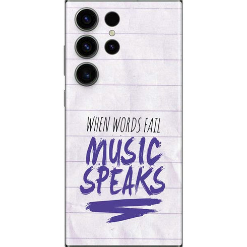 When Words Fail Music Speaks Galaxy Skins