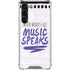 When Words Fail Music Speaks Galaxy S24 FE Clear Case