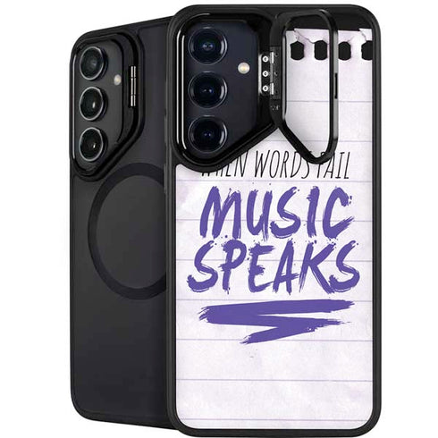 When Words Fail Music Speaks Galaxy S24 FE Kickstand Case