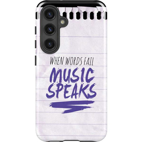 When Words Fail Music Speaks Galaxy S25 Impact Case