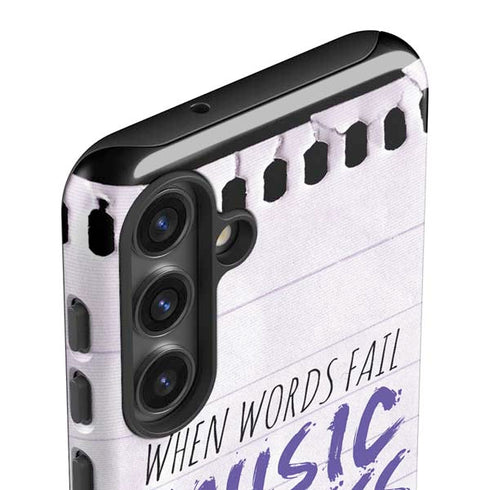 When Words Fail Music Speaks Galaxy S25 Impact Case