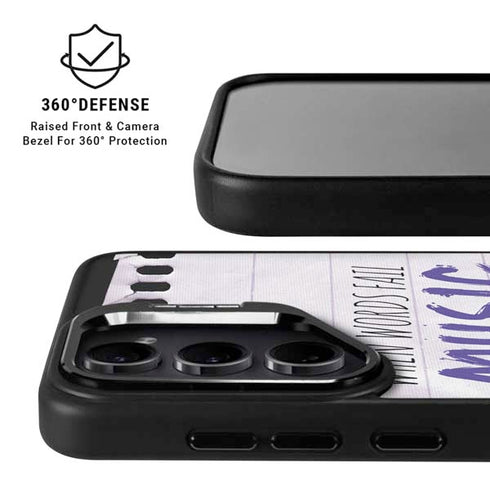 When Words Fail Music Speaks Galaxy S25 Kickstand Case