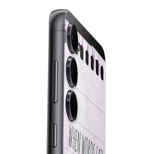When Words Fail Music Speaks Galaxy S24 Plus Skin