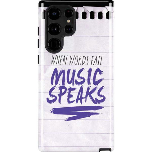 When Words Fail Music Speaks Galaxy Cases