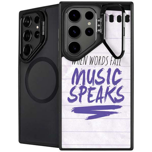 When Words Fail Music Speaks Galaxy S25 Ultra Kickstand Case