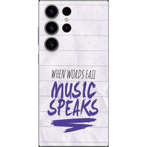 When Words Fail Music Speaks Galaxy S24 Ultra Skin