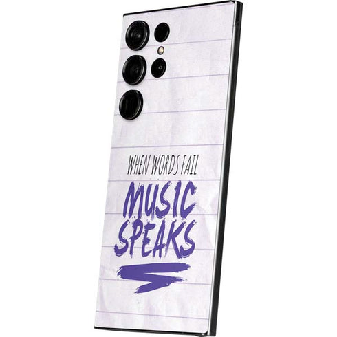 When Words Fail Music Speaks Galaxy S24 Ultra Skin
