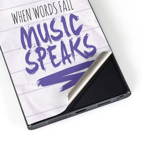 When Words Fail Music Speaks Galaxy S25 Ultra Skin