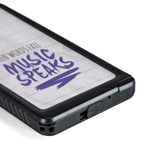 When Words Fail Music Speaks Galaxy S24 Ultra Waterproof Case