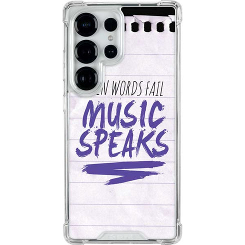 When Words Fail Music Speaks Galaxy S25 Ultra Clear Case