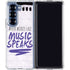 When Words Fail Music Speaks Galaxy Z Fold6 Clear Case