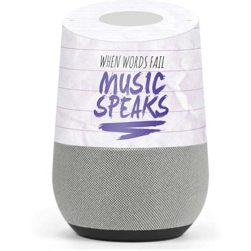 When Words Fail Music Speaks Google Home Skin