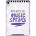 When Words Fail Music Speaks iPad 11th Gen (2025) Clear Case
