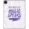When Words Fail Music Speaks iPad Pro 11in (2024) Clear Case