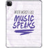 When Words Fail Music Speaks iPad Pro 11in (2024) Clear Case